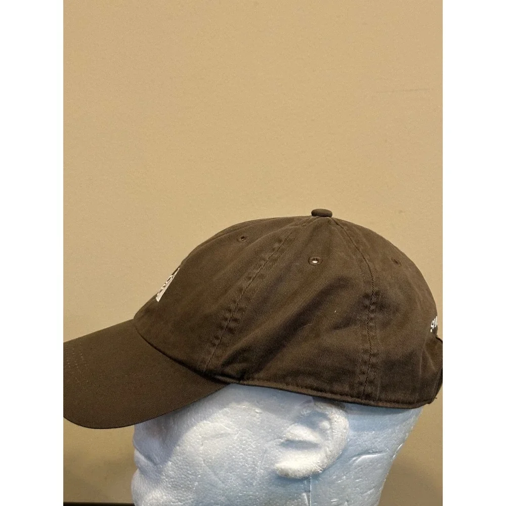 The North Face Brown Cotton Baseball Cap Adjustable Hat Since 1968 Logo Mens